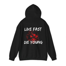 Load image into Gallery viewer, Live Fast Die Young Hoodie
